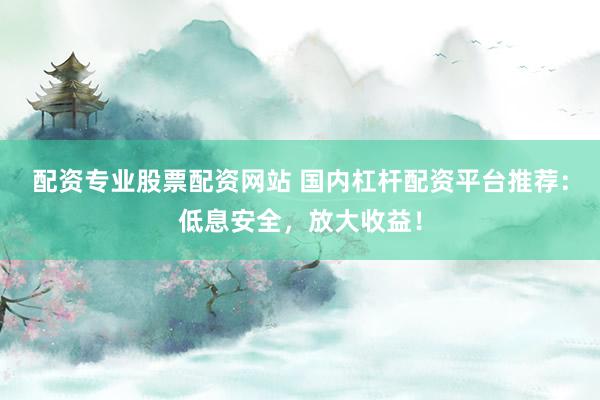 配资专业股票配资网站 国内杠杆配资平台推荐：低息安全，放大收益！