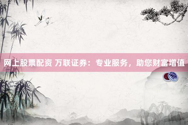 网上股票配资 万联证券：专业服务，助您财富增值