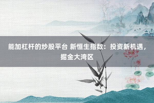 能加杠杆的炒股平台 新恒生指数：投资新机遇，掘金大湾区