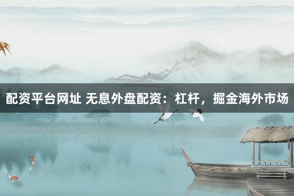 配资平台网址 无息外盘配资：杠杆，掘金海外市场